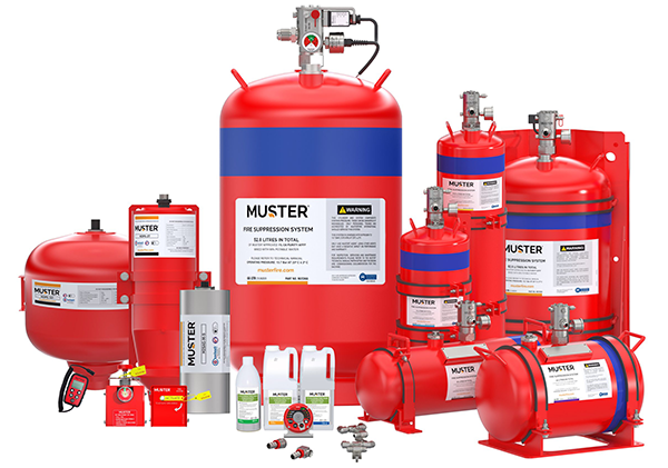 Muster Fire Suppression Range